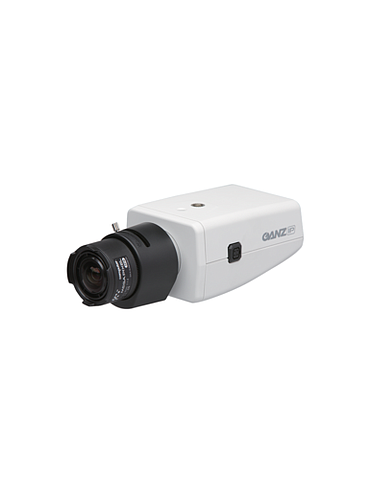Ganz ZN1A-C4 Fixed Camera, 2MP, H.264/MJPEG, CS Mount DWDR/DDN IP Camera 30fps@1080P, POE, Analytics, Lens Not Included