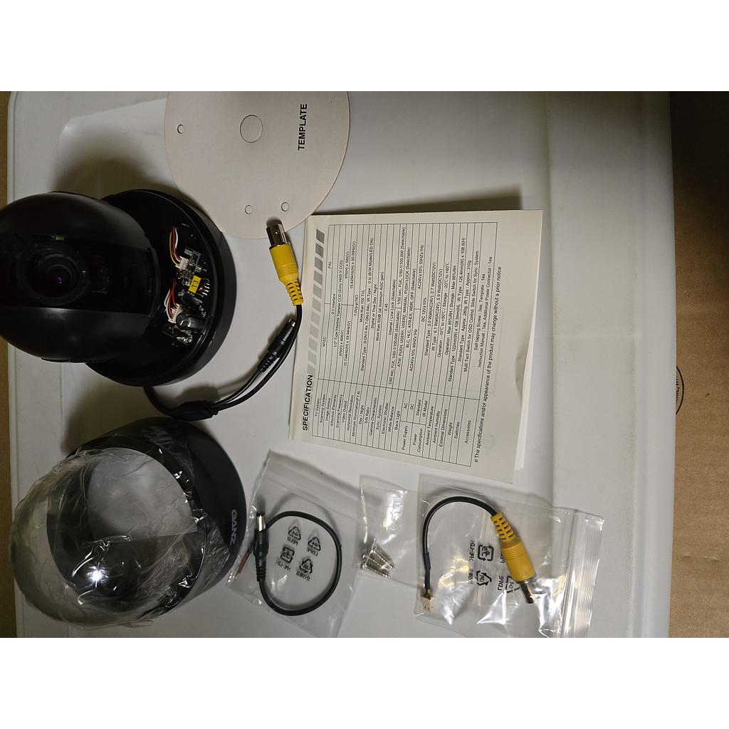 Ganz  ZC-DW8312NXA-BL 1/3&quot; Color 700 TVL, Digital D/N, WDR, 3.3-12mm A/I Varifocal, Black