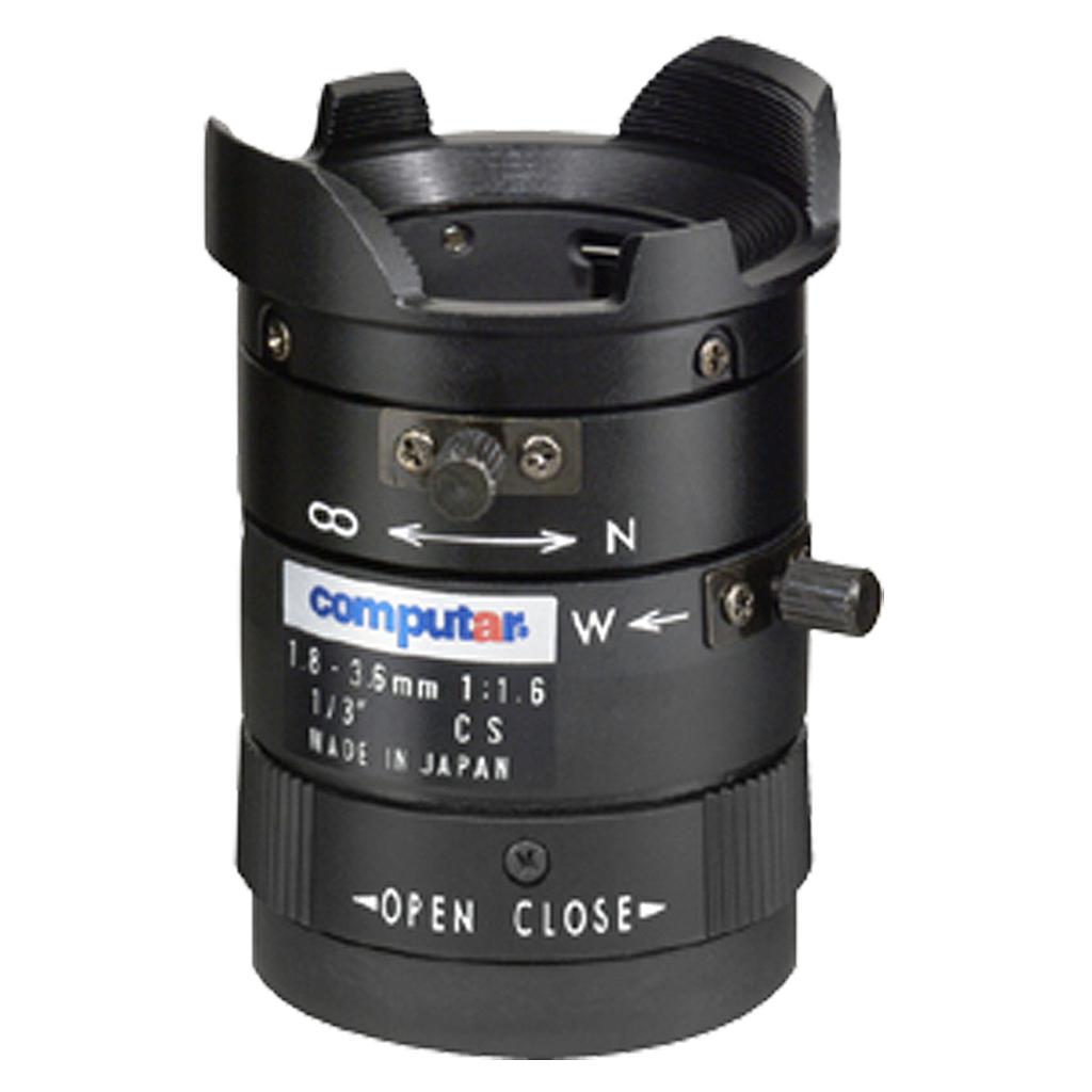 CBC T2Z3514CS-CP 1/3&quot; 3.5-8mm Varifocal, Manual Iris Lens