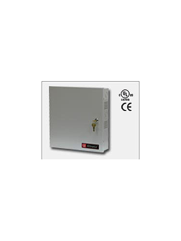 Altronix ALTV615DC616UL Sixteen (16) fuse protected outputs, 6-15 VDC @ 6 amp, 115VAC input. Grey enclosure. UL Listed (UL2044) CUL Listed.